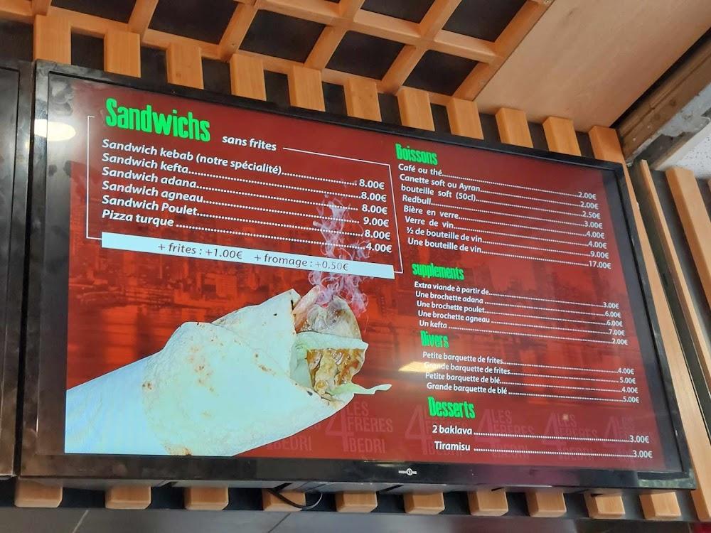 Les 4 Frères Bedri - Menu Image 2